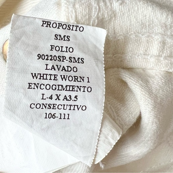 NWT RE/DONE 90s High Waist Distress Denim Straight Leg Rip Knee Fray Hem Jean 26 - Picture 10 of 10